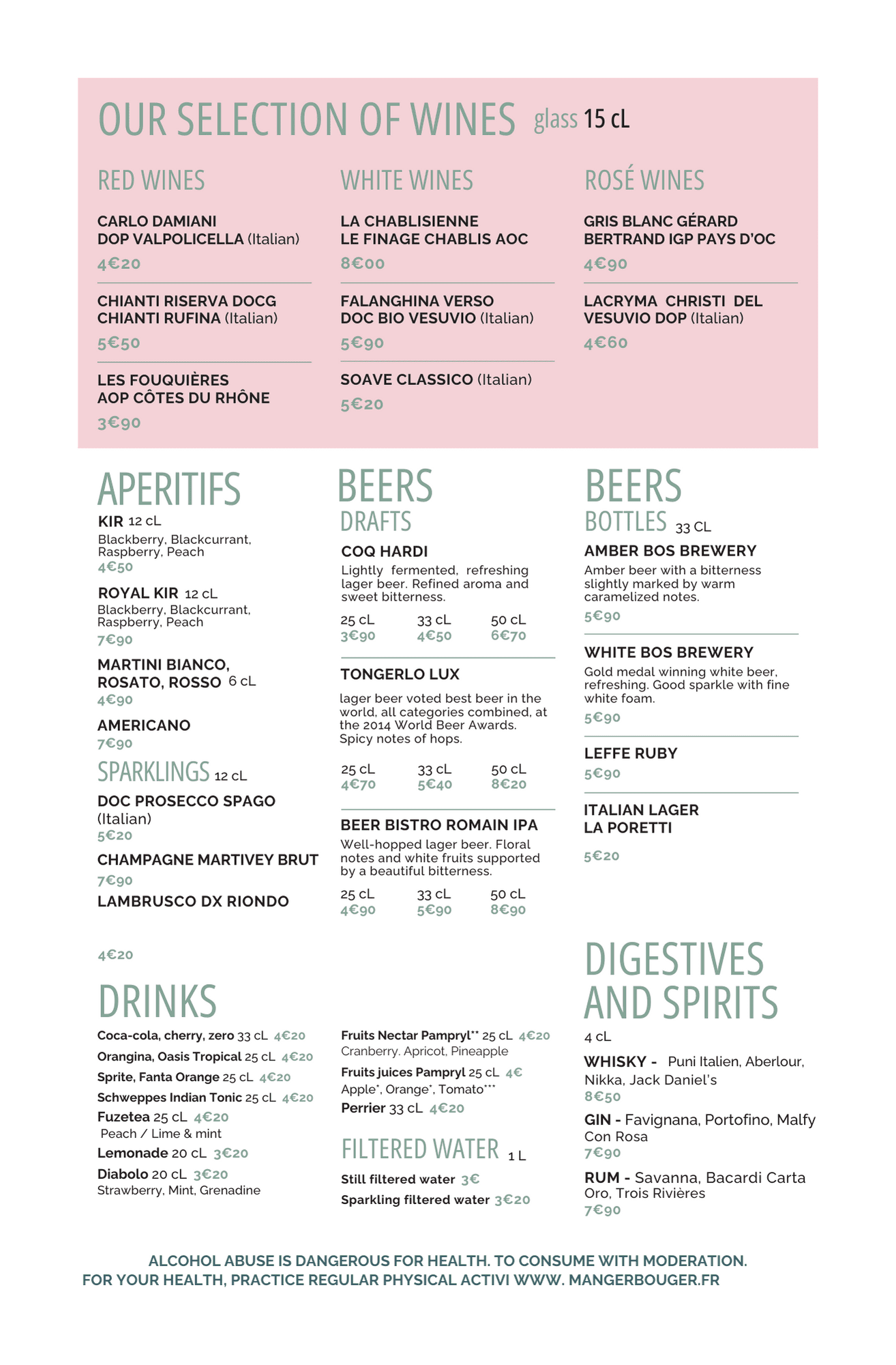 Drinks cocktails beers draft apéritif in paris Clichy  biere bières pression boire un verre